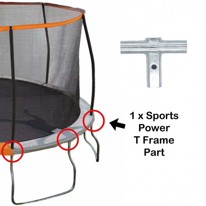 Sports Power Trampoline Part T Section Frame Part No.3